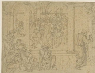 Peter Denies Christ, Præsenteret i Retsbygningens Sal