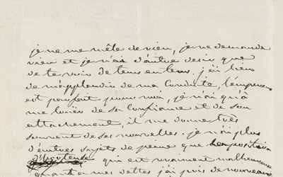 Autografbrev til Eugene de Beauharnais, Paris, 2. januar 1809 (pen og blæk på papir)