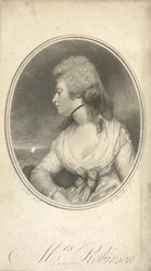 Fru Robinson. Mary Robinson, født Darby, kendt som Perdita (1758-1800). Engelsk skuespillerinde, digter og romanforfatter. Kong George IV