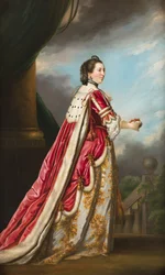 Portræt af Elizabeth, hertuginde af Northumberland (olie på lærred)