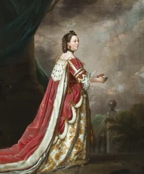 Portræt af Elizabeth, hertuginde af Northumberland (olie på lærred)