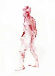 Rød gående figur