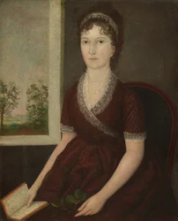 Sarah Ogden Gustin, ca. 1805 (olie på lærred)