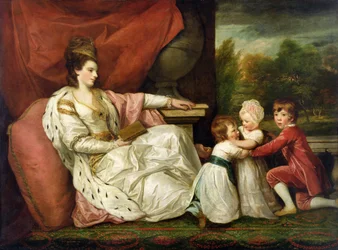 Charlotte Grenvill (Lady Williams-Wynn) og hendes børn, ca. 1788 (olie på lærred)