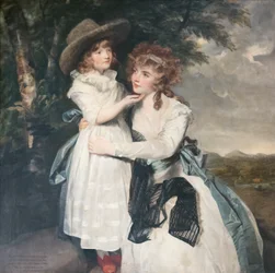 Frøken Cocks og hendes niece, omkring 1790