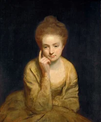 Neoclassicism: Portrait Study of a Young Lady af Reynolds, Sir Joshua (1732-1792)