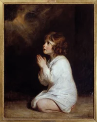 Den lille Samuel i bøn Maleri af Joshua Reynolds (1723-1792) 1777 Søn. 0,89x0,7 m Montpellier musee Fabre - Spædbarnet Samuel beder. Maleri af Joshua Reynolds (1723-1792)