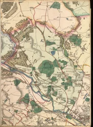 B3, detalje fra kort over 10 miles omkring Leeds