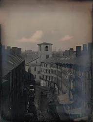 Se Down Brattle Street fra Southworth & Hawes Studio på 5 12 Tremont Row, Boston, 1855. Skabere: Josiah Johnson Hawes, Albert Sands Southworth.