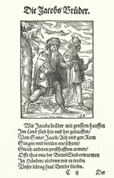 Pilgrimmene på rejse til Santiago de Compostela (gravering)