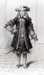 Moliere (1622-73) engraved by B. Damman