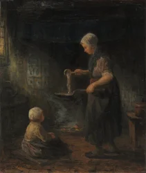 Pandekagerne, ca. 1875 (olie på stof)
