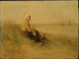 Kvinde på stranden