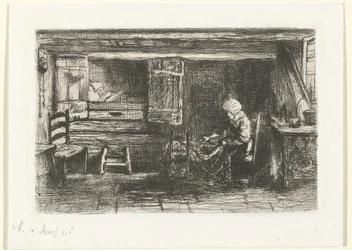 To figurer i et interiør