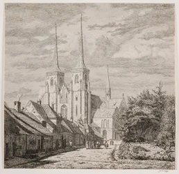 Roskilde Domkirke, set fra Sydvest