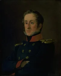 Marinemaleren Emil Wilhelm Normann i sin Uniform som Søofficer