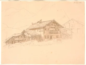 Bondehus i Tyrol. St. Mari