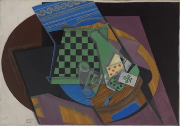 Skaktern og spillekort, 1915