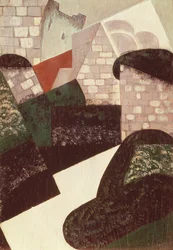 Landskab ved Loches, 1916 (panel)