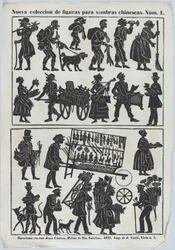 Ark 1 med figurer til kinesiske skyggefigurer, 1859