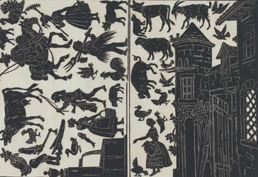 Ark 6 med figurer til kinesiske skyggefigurer, 1859