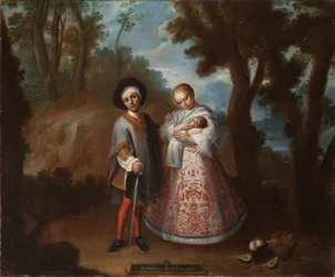 IX. Fra spanier og albino, tilbagevenden tilbage (IX. De español y albina, torna atrás), ca. 1760