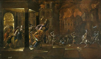 The Fire of Troy, midten af det 17. århundrede.