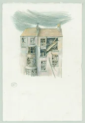 Tysk flådebombardement af Scarborough, North Yorkshire, 1914 2014.
