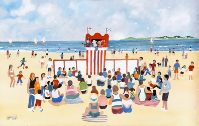 Punch and Judy, 2009 (Gouache på papir)