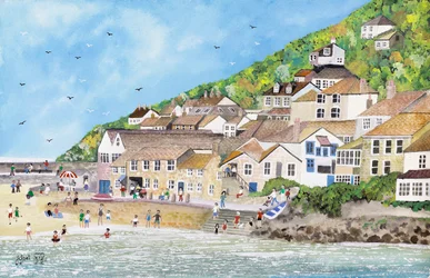 Swimming from the Wharf, 2009 (Gouache på papir)