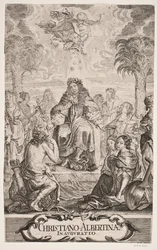 Hertug Christian Albrecht hyldes af Apollo og de ni muser
