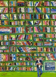 Farverig bibliotekslæser
