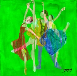Livlige balletdansere