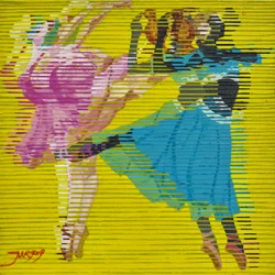 Livlige balletdansere