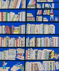 Farverige biblioteksbøger