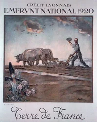 Crédit Lyonnais-plakat med reklame for det nationale lån