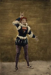 Nazdecabre kommunikerer med Panurge ved hjælp af tegn. Pantagruel. Illustration af Jules Garnier. I "Rabelais et l