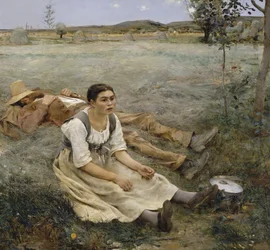 Fransk: Les foins Hay Making