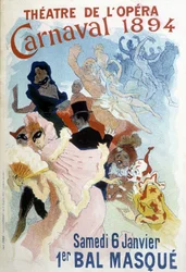 Plakat af Cherret til karnevalet i 1894 i Theatre de l