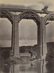 Pont-de-Buis, ved Doufine, Frankrig, ca. 1865.