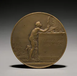 Medalje bagside, 1800-tallet.