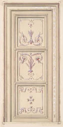 Design til loft, anden halvdel af 1800-tallet. Skaber: Jules-Edmond-Charles Lachaise, Eugène-Pierre Gourdet.