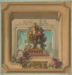 Trompe loeil design til et loft