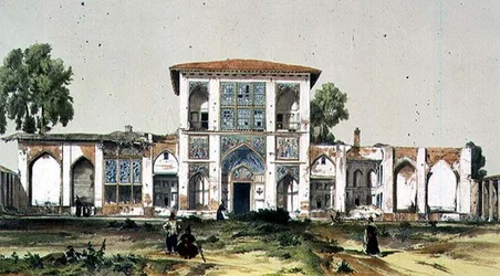 Det historiske palads i Asterabad, Persien, plade 84 fra 