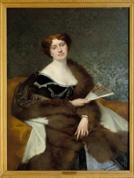 Portræt af Madame Alexandre Dumas søn efter Nadia Knorring Maleri af Jules Lefebvre (1836-1911) Villers Cotterets fra det 19. århundrede. Alexandre Dumas Museum