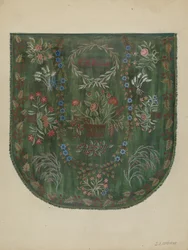 Broderet cover, ca. 1936.