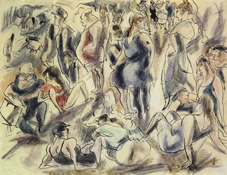 American Beach; Plage American, ca. 1917