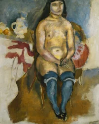asiatisk i blå strømper; Asiatisk i blå strømper, 1922