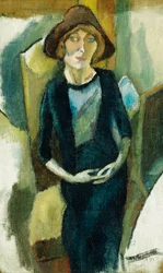 Hermin i blåt, 1916