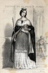 Portræt af Sankt Elizabeth af Ungarn (1207 - 1231)